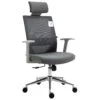 Joni High Back Mesh Office Chair With Headrest In Grey -Garden Store 5005afcc beb0 4ce4 af81 97c8efdde647