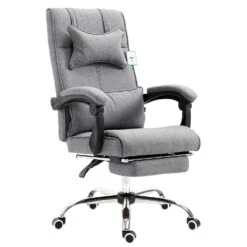 Garden Store 35 Lawrence Executive Reclining Chair With Foot And Headrest In Grey
