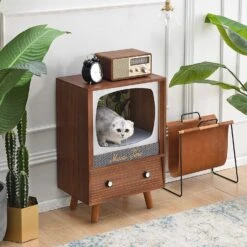 Vintage Style TV Cat Condo -Garden Store 91Muf2MdQPL. AC SL1500 c2e690fb 3283 43b0 966f 82a81b8a0258