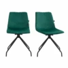 Florian Pair Of Velvet Effect Microfibre Dining Chairs In Green 2 Florian Pair Of Velvet Effect Microfibre Dining Chairs In Green -Garden Store 93728ff2 8eab 4b2b b3de ca5161022477