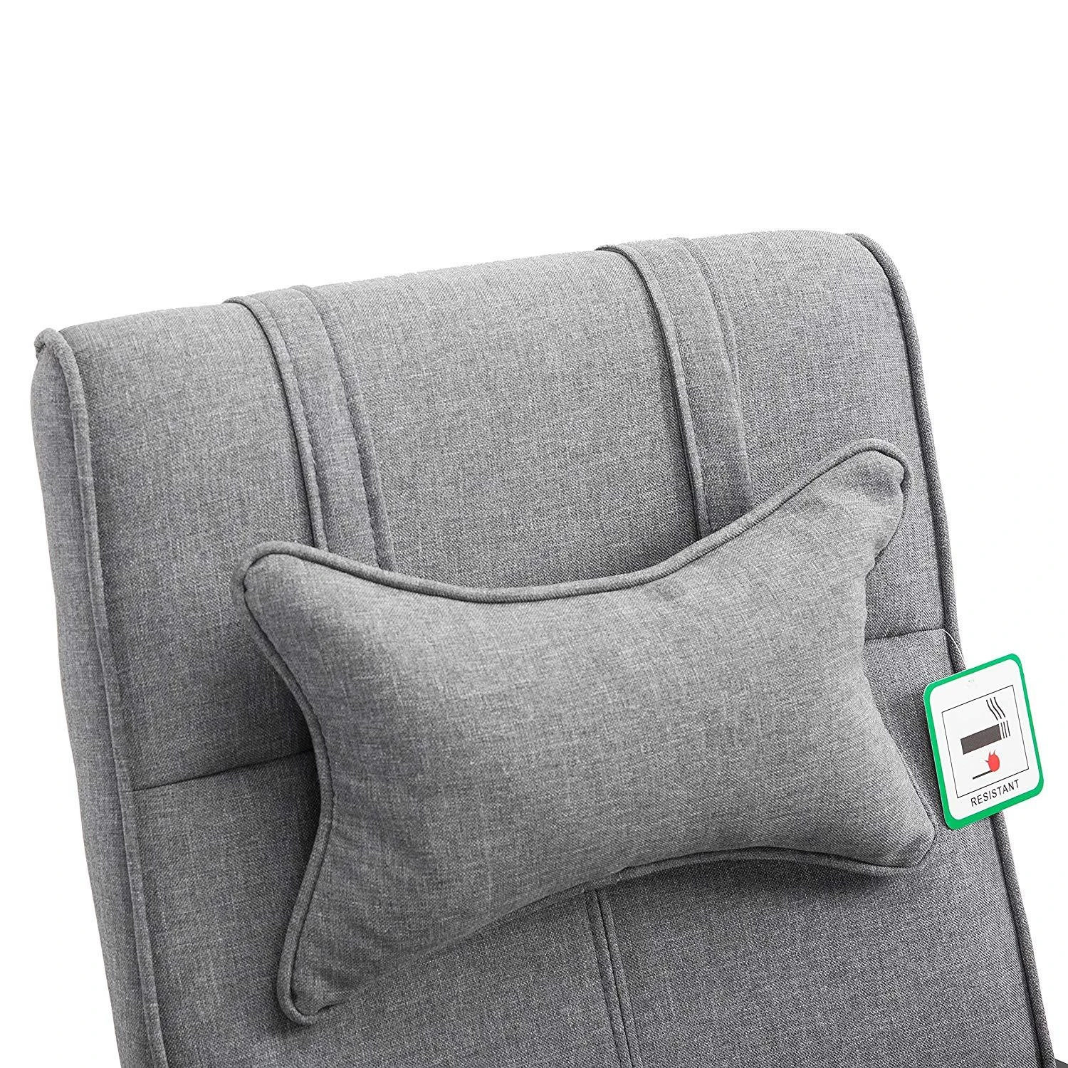 Lawrence Executive Reclining Chair With Foot And Headrest In Grey 7 Lawrence Executive Reclining Chair With Foot And Headrest In Grey - Image 5