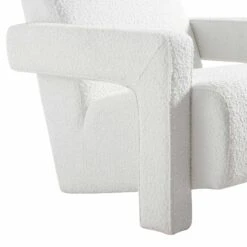 Brompton Sculptural Armchair, White Boucle -Garden Store ACH 2173 WHITE BOUCLE detail1