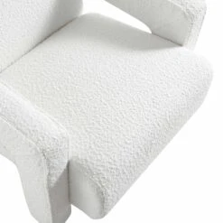 Brompton Sculptural Armchair, White Boucle -Garden Store ACH 2173 WHITE BOUCLE detail2