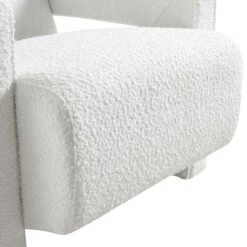 Brompton Sculptural Armchair, White Boucle -Garden Store ACH 2173 WHITE BOUCLE detail3