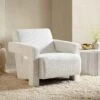 Brompton Sculptural Armchair, White Boucle -Garden Store ACH 2173 WHITE BOUCLE main
