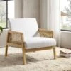 Fyne Beige Fabric Natural Frame Rattan Armchair -Garden Store ACH 608 BEIGEFAB NAT main cdf14c81 2d32 4f50 83a6 cc105488d48b