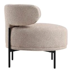Penn Taupe Boucle Wing Back Accent Chair -Garden Store ACH 750 TAUPE BOUCLE WB4