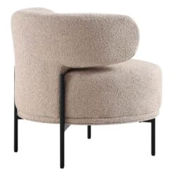 Penn Taupe Boucle Wing Back Accent Chair -Garden Store ACH 750 TAUPE BOUCLE WB5
