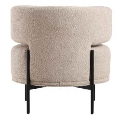 Penn Taupe Boucle Wing Back Accent Chair -Garden Store ACH 750 TAUPE BOUCLE WB6