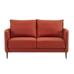 Bari Burnt Ochre Fabric Sofa 23 Bari Burnt Ochre Fabric Sofa -Garden Store AYSF 08 ORANGEFAB 2ST 1