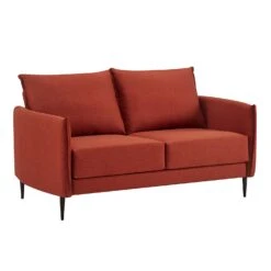 Bari Burnt Ochre Fabric Sofa 25 Bari Burnt Ochre Fabric Sofa -Garden Store AYSF 08 ORANGEFAB 2ST 2
