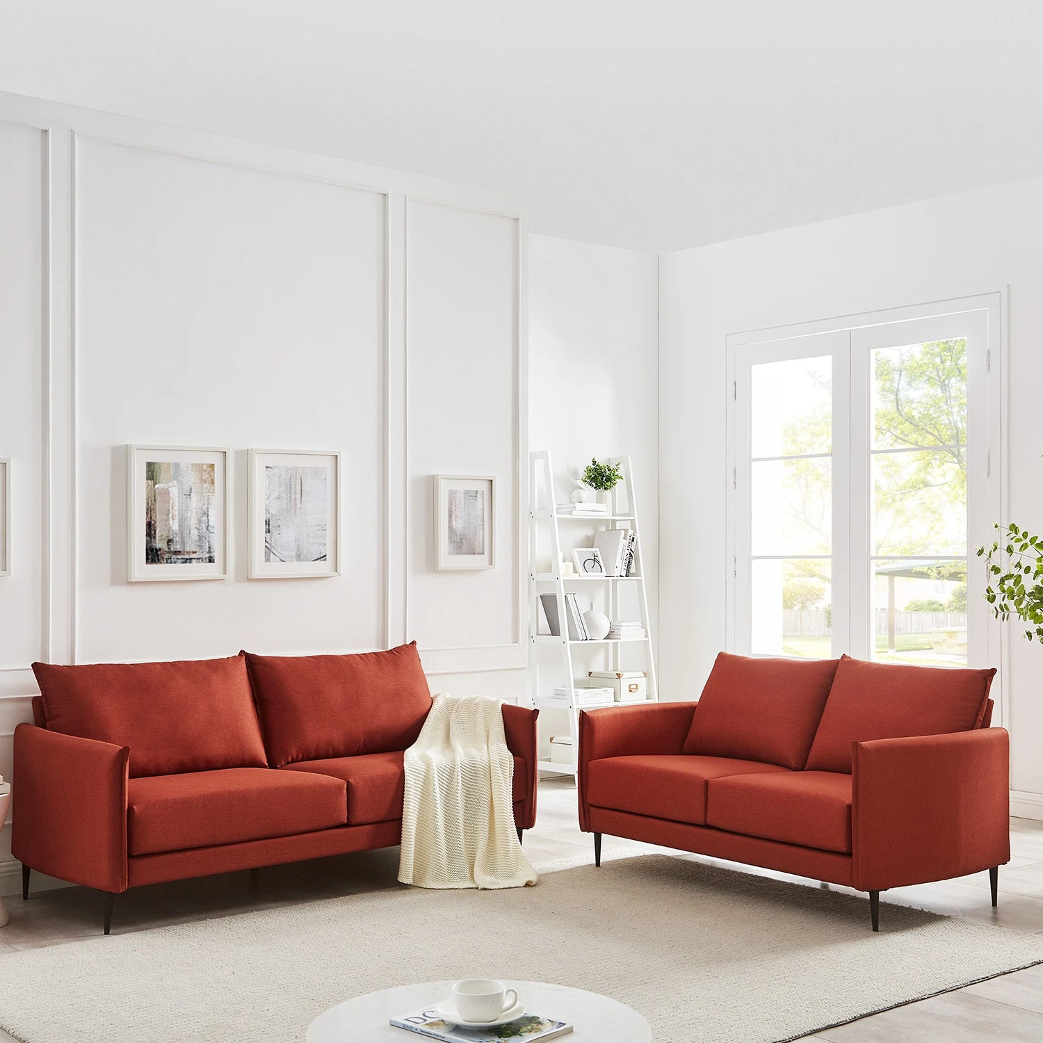 Bari Burnt Ochre Fabric Sofa 17 Bari Burnt Ochre Fabric Sofa - Image 15