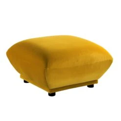 Gianni Pouffe, Goldenrod Velvet -Garden Store BOSF 9678 GOLD VEL STOOL WB4