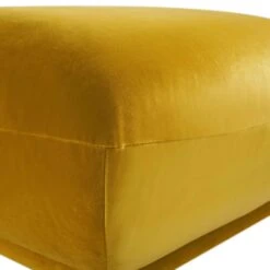 Gianni Pouffe, Goldenrod Velvet -Garden Store BOSF 9678 GOLD VEL STOOL detail1