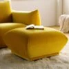 Gianni Pouffe, Goldenrod Velvet -Garden Store BOSF 9678 GOLD VEL STOOL main