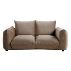 Gianni Two Seater Sofa, Mink Velvet -Garden Store BOSF 9678 TAUPE VEL 2ST WB1