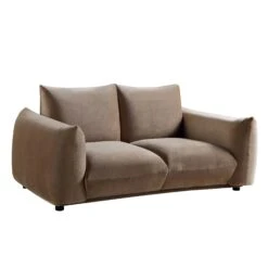 Gianni Two Seater Sofa, Mink Velvet -Garden Store BOSF 9678 TAUPE VEL 2ST WB2