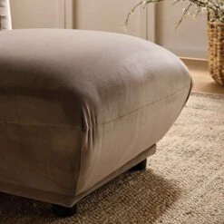 Gianni Pouffe, Mink Velvet -Garden Store BOSF 9678 TAUPE VEL STOOL scene3