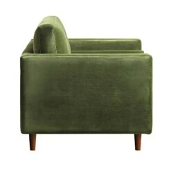 Henrietta Armchair, Moss Green Velvet 25 Henrietta Armchair, Moss Green Velvet -Garden Store BOSF 9680 FERN VEL 1ST WB5