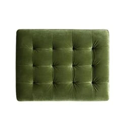 Henrietta Ottoman, Moss Green Velvet 20 Henrietta Ottoman, Moss Green Velvet -Garden Store BOSF 9680 FERN VEL STOOL WB4
