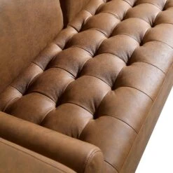 Henrietta 5+Seater Corner Sofa, Tan Faux Suede -Garden Store BOSF 9680 TAN FXLT CORNER SET detail1