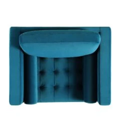 Henrietta Armchair, Teal Velvet -Garden Store BOSF 9680 TEAL VEL 1ST WB3
