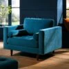 Henrietta Armchair, Teal Velvet -Garden Store BOSF 9680 TEAL VEL 1ST main