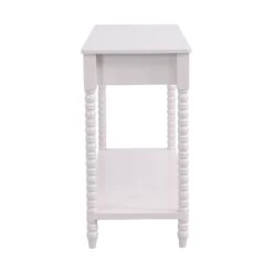 Aldwinke Beige Bobbin 2 Drawer Large Console Table -Garden Store BSD 098 BEIGE WB4