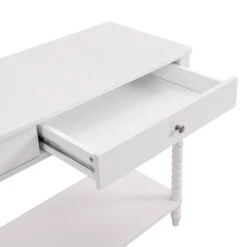 Aldwinke Beige Bobbin 2 Drawer Large Console Table -Garden Store BSD 098 BEIGE detail1