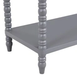 Aldwinke Dark Grey Bobbin 2 Drawer Large Console Table -Garden Store BSD 098 DARKGREY detail3