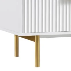 Richmond Ridged Wide Chest Of 6 Drawers, Matte White -Garden Store BSD 107 WHITE detail4