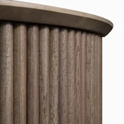 Maru Oak Round Coffee Table With Storage, Silver Oak -Garden Store BSD 140 SILK detail3