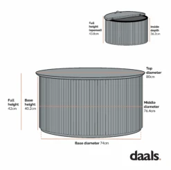 Maru Oak Round Coffee Table With Storage, Silver Oak -Garden Store BSD Maru BSD 140 2 5322e549 ea94 47a3 b800 95dd401bddd4