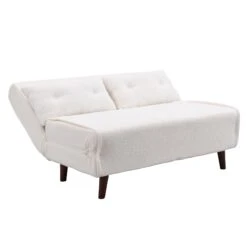 Algo Sofabed With Cushions In Beige Teddy Fabric 2 Seater 26 Algo Sofabed With Cushions In Beige Teddy Fabric 2 Seater -Garden Store D021B BEIGE TEDDY WB4