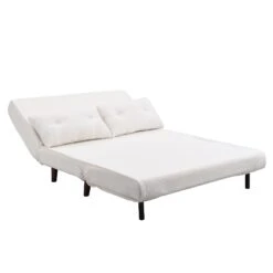 Algo Sofabed With Cushions In Beige Teddy Fabric 2 Seater 29 Algo Sofabed With Cushions In Beige Teddy Fabric 2 Seater -Garden Store D021B BEIGE TEDDY WB7