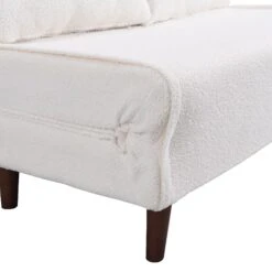 Algo Sofabed With Cushions In Beige Teddy Fabric 2 Seater 31 Algo Sofabed With Cushions In Beige Teddy Fabric 2 Seater -Garden Store D021B BEIGE TEDDY detail2