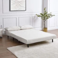 Algo Sofabed With Cushions In Beige Teddy Fabric 2 Seater 19 Algo Sofabed With Cushions In Beige Teddy Fabric 2 Seater -Garden Store D021B BEIGE TEDDY scene2