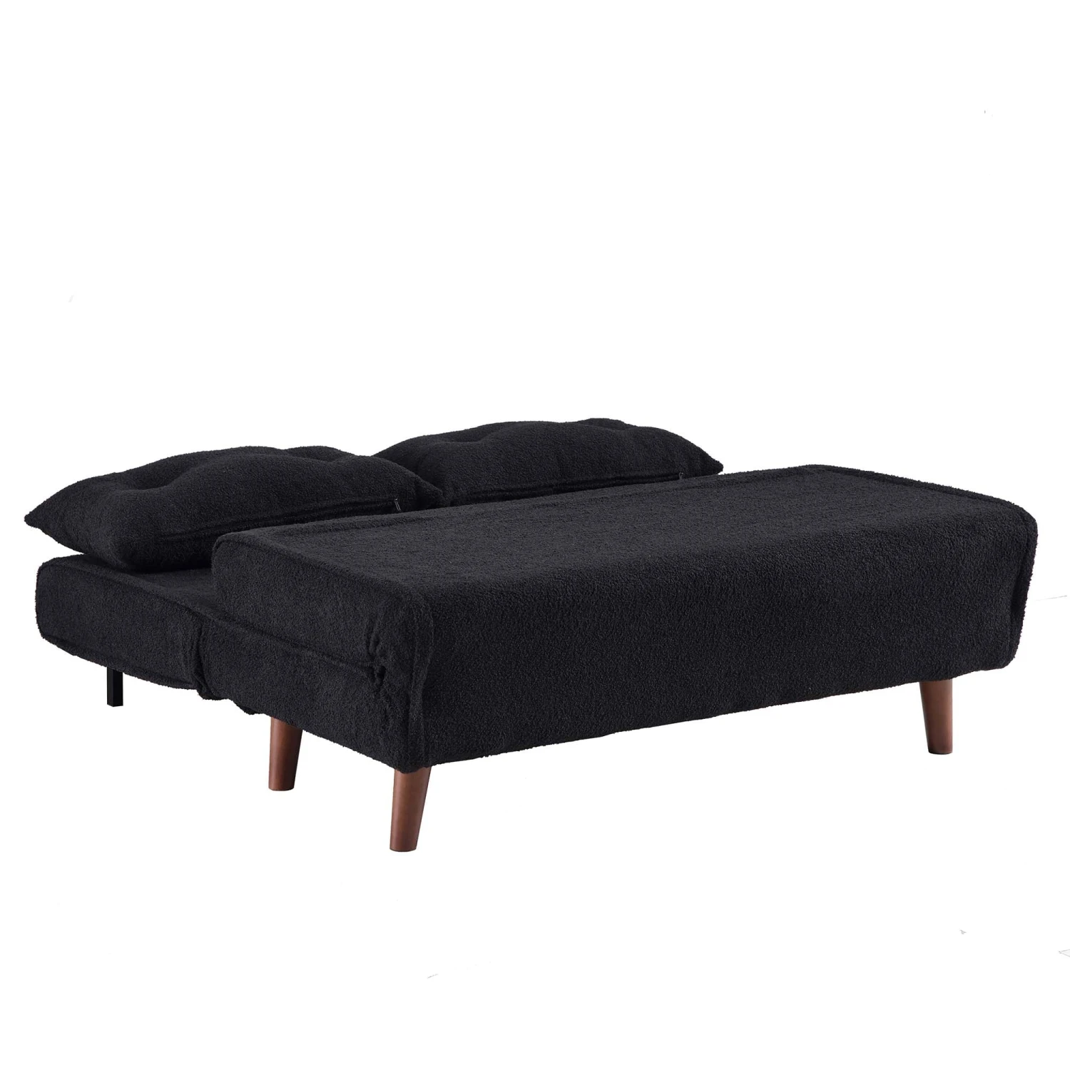 Algo Sofabed With Cushions In Charcoal Teddy Fabric 2 Seater 14 Algo Sofabed With Cushions In Charcoal Teddy Fabric 2 Seater - Image 12