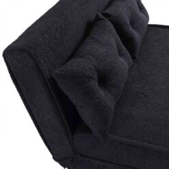 Algo Sofabed With Cushions In Charcoal Teddy Fabric 2 Seater 30 Algo Sofabed With Cushions In Charcoal Teddy Fabric 2 Seater -Garden Store D021B CHARCOAL TEDDY detail1