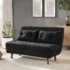Algo Sofabed With Cushions In Charcoal Teddy Fabric 2 Seater 1 Algo Sofabed With Cushions In Charcoal Teddy Fabric 2 Seater -Garden Store D021B CHARCOAL TEDDY main
