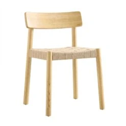 Ditton Set Of 2 Elm Wood And Jute Dining Chairs, Natural -Garden Store DCH 086 NAT 2P WB2