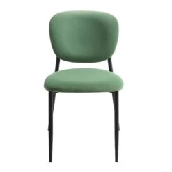 Kelmarsh Set Of 2 Grass Green Velvet Upholstered Dining Chairs -Garden Store DCH 2128 GRASS VEL 2P WB3