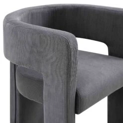 Greenwich Grey Corduroy Dining Chair -Garden Store DCH 2159 GREY CORD detail2