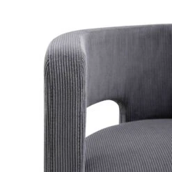 Greenwich Grey Corduroy Dining Chair -Garden Store DCH 2159 GREY CORD detail3