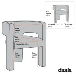 Greenwich Grey Corduroy Dining Chair -Garden Store DCH 2159 cddf2e7f fba8 465e a0a3 243d09956362