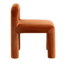 Libby Rust Velvet Dining Chair -Garden Store DCH 2160 RUST VEL WB3