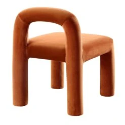 Libby Rust Velvet Dining Chair -Garden Store DCH 2160 RUST VEL WB4