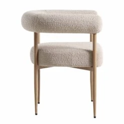 Fulbourn Taupe Boucle Dining Chair With Natural Wood Effect Legs 21 Fulbourn Taupe Boucle Dining Chair With Natural Wood Effect Legs -Garden Store DCH 2162 TAUPE BOUCLE NAT WB3