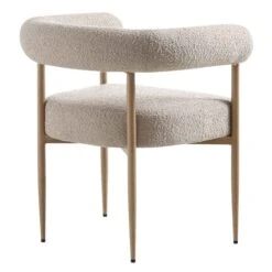 Fulbourn Taupe Boucle Dining Chair With Natural Wood Effect Legs 22 Fulbourn Taupe Boucle Dining Chair With Natural Wood Effect Legs -Garden Store DCH 2162 TAUPE BOUCLE NAT WB4