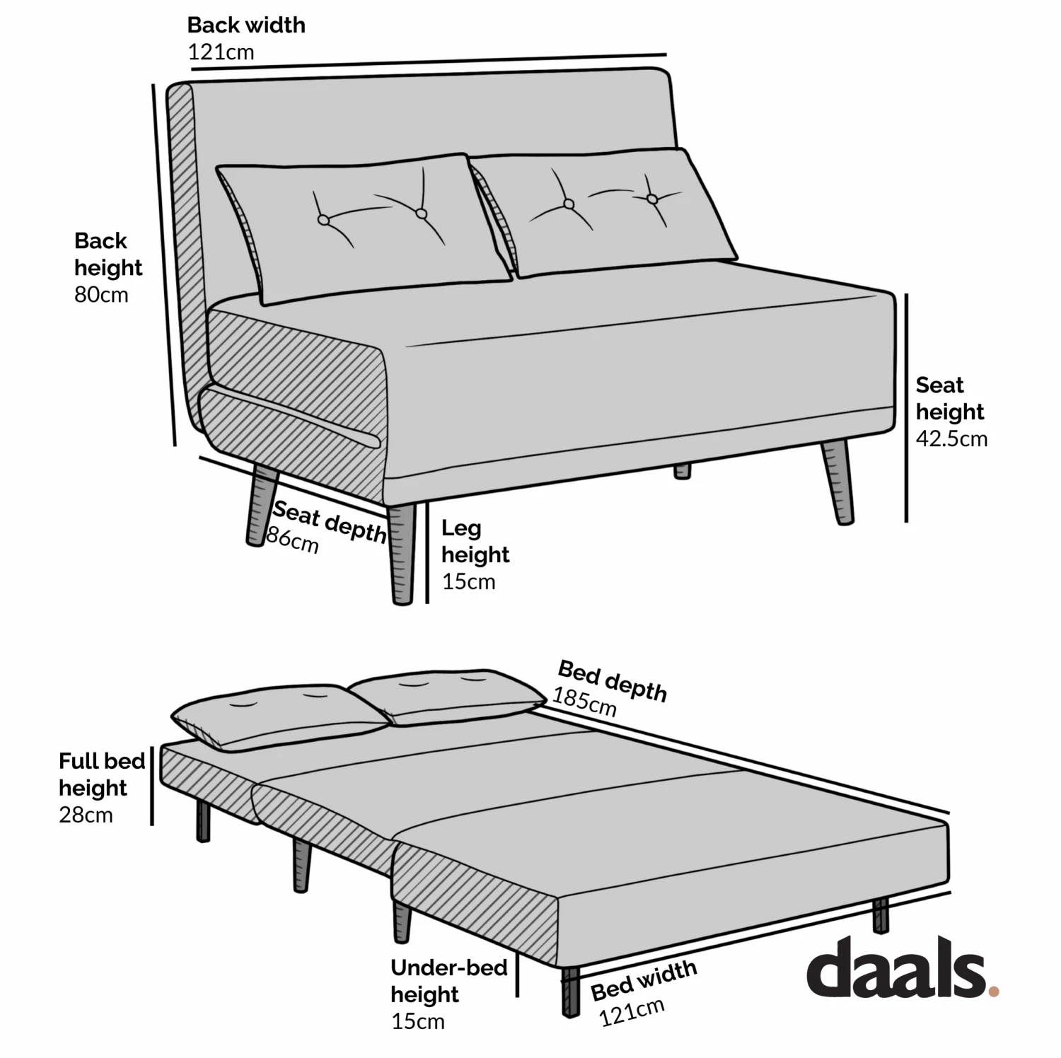 Algo Sofabed With Cushions In Beige Teddy Fabric 2 Seater 10 Algo Sofabed With Cushions In Beige Teddy Fabric 2 Seater - Image 8